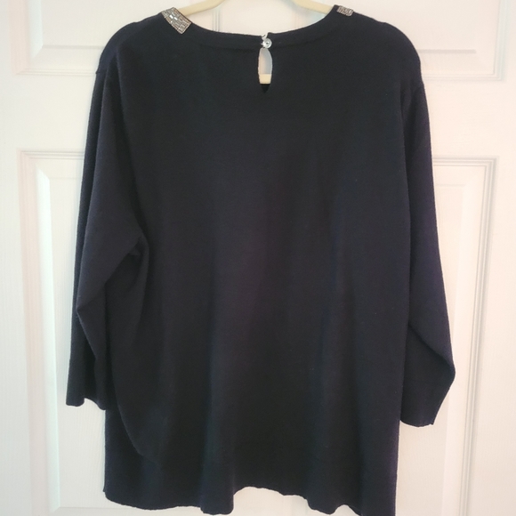 NWOT Liz Claiborne Sweater blouse 1x - Picture 3 of 4